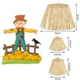 thumbnail image 2 of 5 Pieces Scarecrow Straw Kit Raffia Scarecrow Costume Accessories Decoration Raffia Neck Arm and Ankle Ties for Party Accessory Halloween Decoration, 2 of 7
