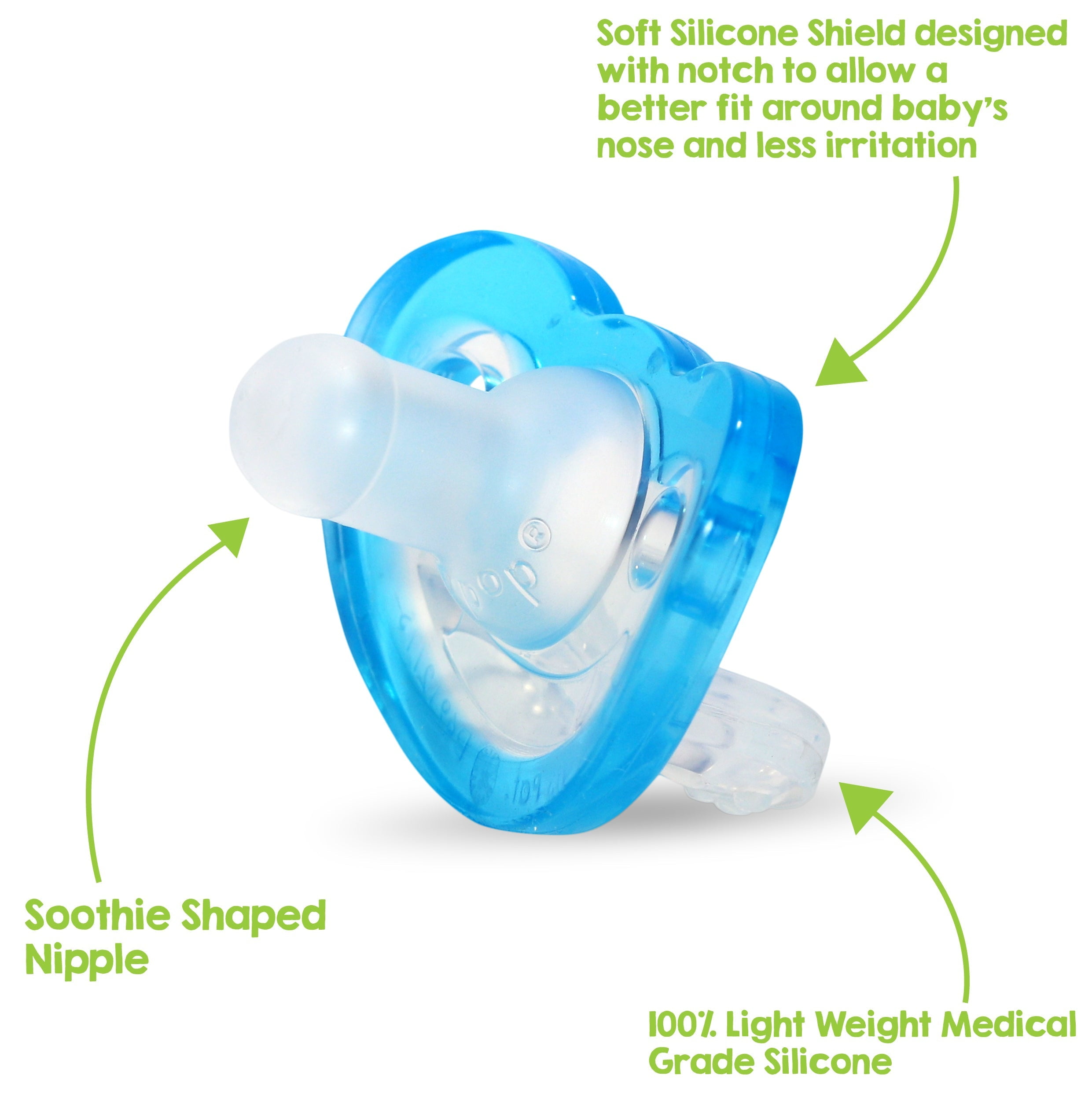 RaZbaby Jollypop Pacifier for Babies 3 Months and Up, USA Made, Natural Shaped Orthodontic Binky, Lovingly Shared in NICUs & Hospitals Worldwide, Medical-Grade 100% BPA-Free - 4 Pack - Pink