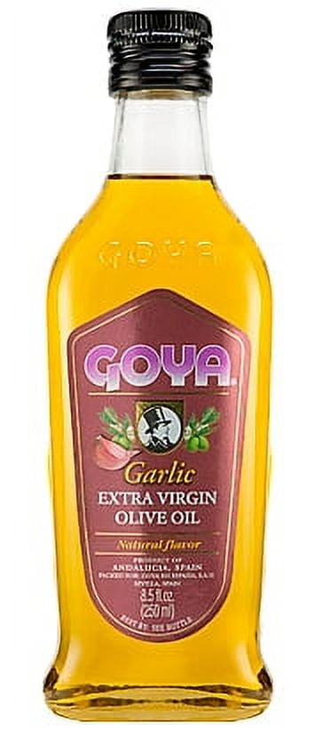 (4 pack) GOYA Garlic Extra Virgin Olive Oil 8.5 fl Oz