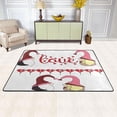 thumbnail image 2 of SKYSONIC Gnome Couple Non-Slip Area Rug, Sweet Valentines Day Floor Carpet Comfort Floor Mats Decor for Indoor Front Porch Living Room Bedroom Kitchen, 36"x24", 2 of 5