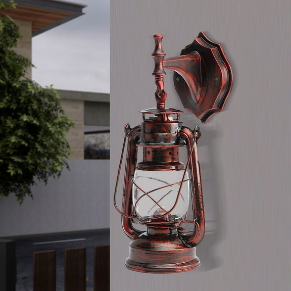 Lantern Sconce Porch Light Lamp Antique Wall Lighting Stairwell Exterior Fixture