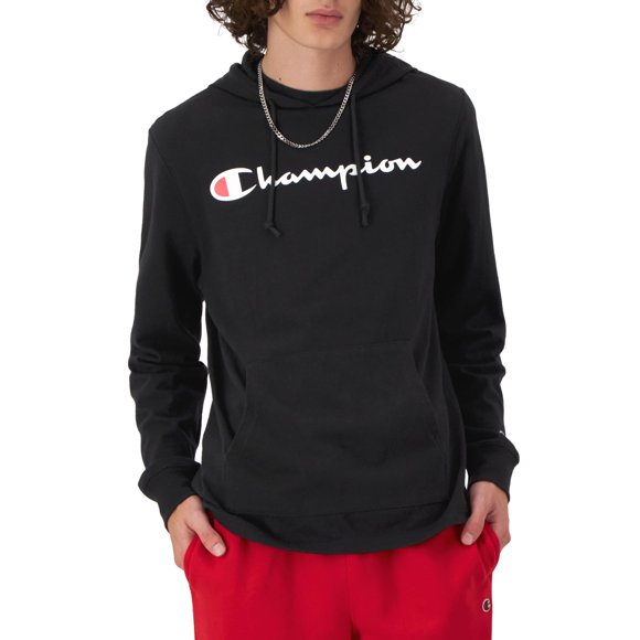 Camiseta Champion Midweight para hombre con capucha, talla XL, color negro