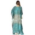 thumbnail image 2 of Sakkas Tacy Women's Casual Boho Summer Maxi Dress Caftan Kaftan Cover-up LougeWear - 25-Teal - One Size Regular, 2 of 5