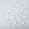 thumbnail image 3 of Fennco Styles Handmade Crochet Traycloth Cotton Doilies (14-inch Round Set of 2), 3 of 28