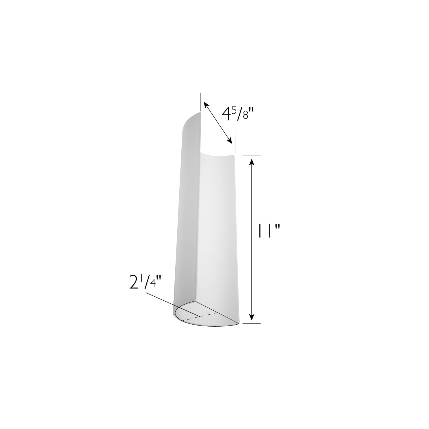 11-inch Frosted Replacement Glass Shade, Monroe Collection, White – Design House, 901488