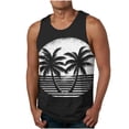 thumbnail image 1 of Hombres Moda Casual sin Mangas Impresión Suéter Cuello Redondo Tanque Deportivo, 1 of 4