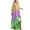 Yellow, variant on Bigersell Dresses for Women 2023 Party Women's Summer Fashion V-Neck Short Sleeve Printed Swing Dress Homecoming Dresses Women Boho Dresses, Style 4407, Green XL