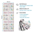 thumbnail image 2 of White Princess Castle Pattern Hot Yoga Mat Towel Non Slip for Hot Yoga - Quick-Drying Yoga Mat Cover with 4 Corner Pockets with Travel Bag - Hot Yoga Towel Non Slip 74"x26", 2 of 6