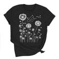 thumbnail image 6 of Bgstyu Summer Graphic shirts for Women Cute Boho Flowers Tshirt Casual Short Sleeve Crew Neck Tee Tops, 6 of 7