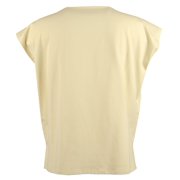 Eileen Fisher Women's Ballet Neck Short Boxy T-Shirt Top XXS Butter