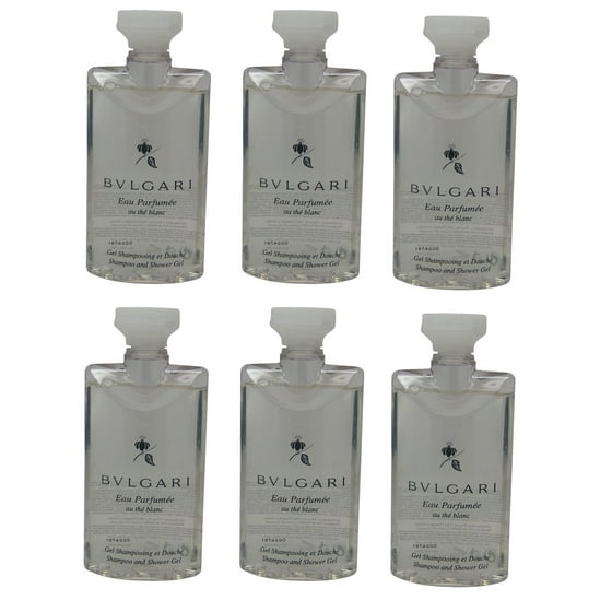 Bvlgari Bvlgari au the blanc Shampoo & Shower Gel lot of 6 each 2.5oz Total of 15oz
