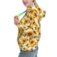 thumbnail image 2 of Kdxio Modern Elegant Sunflower Print Womens Oversized Hoodies Sweatshirts Hooded Pullover Tops Sweaters Casual-XX-Large, 2 of 7