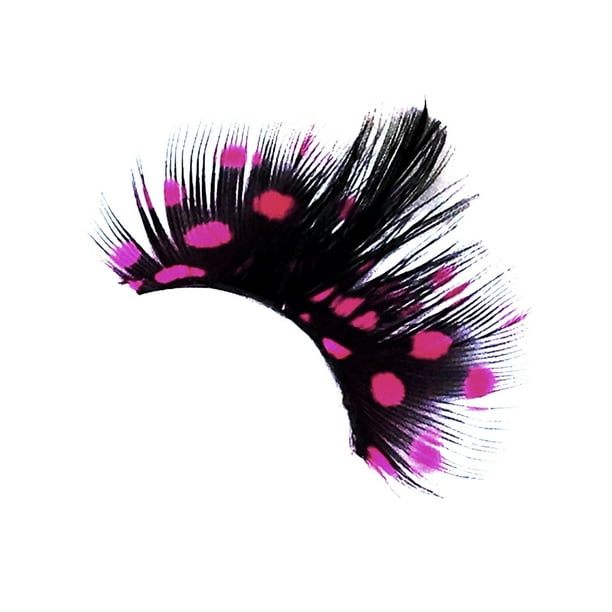 Pestañas postizas fáciles de aplicar, reutilizables y para ojos sensibles. Pestañas con plumas.