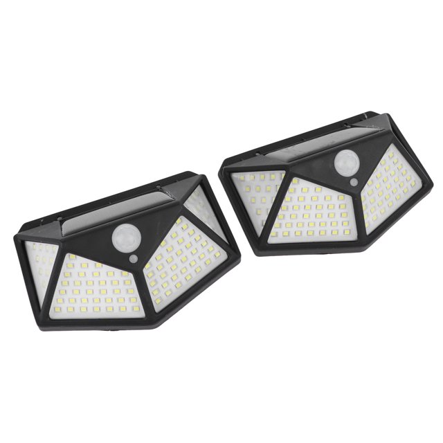 Lámpara solar con sensor de movimiento sensible ahorro de energía alta eficiencia 100 LED luz de detección solar para patio ANGGREK Otros