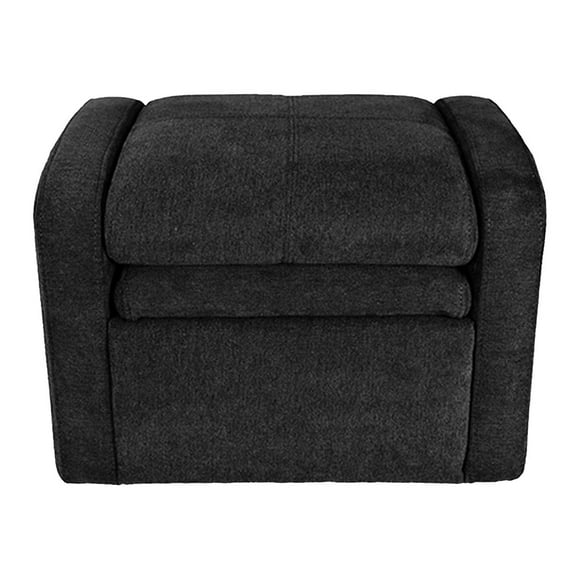 STASH Mini Ergonomie - Canapé Chaise/pouf - Fauteuil Inclinable - Accoudoirs - Tissu - Noir