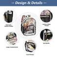 thumbnail image 5 of PVC Transparent Backpacks Clear Backpack for Travel and Outings Cute Little Squirrel, 5 of 7