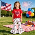 thumbnail image 2 of BOOMNY Girls 2 Peice Outfit Sets Graphic Long Sleeve Tops Pants Sets for Kids Comfy Clothing Set, 2 of 8