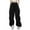 Black, variant on Tosmy Women's Casual Pants Ladies Baggy Cargo Pants Streetwear Hop Joggers Sweatpants Drawstring Casual Loose Wide Leg Trousers Comfortable