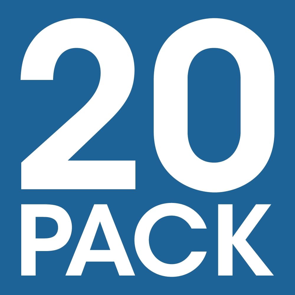 Cmple - 20 Pack Cat5e Ethernet Cable 7ft Internet Patch Cord with RJ45 Connectors 1 Gigabit Router Cables 350Mhz LAN Wire - Blue