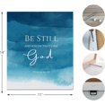 thumbnail image 5 of Christian Art Be Still and Know That I am God,Christian Canvas Wall Art,Bible Verses Wall Decor, Scripture,Blue Bible Posters Decor Wall Art 11x14 Inch, 5 of 5