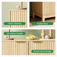 thumbnail image 5 of VERDALAY Aparador Buffet Armario de madera maciza con patas elevadas Armario para cubiertos Armario organizador de doble puerta Armario para cafetera para cocina y dormitorio, 5 of 13