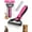 1B- Pink, variant on Fuebueo Pet Pro Grooming Tool, Dematting Rake and Steel Comb Set for Dogs Cats, 2 Piece Undercoat Deshedding Tool, Stainless Steel Comb for Removing Mats Tangles Fur, Sky Blue