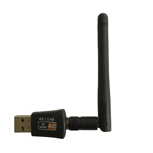 PIX-LINK Adaptadores Wifi Usb Para Pc De Escritorio, Adaptadores De Red InaláMbrica De Doble Frecuencia De 600mbps 2.4g / 5ghz Mini Perro Cifrado Wifi PIX-LINK Adaptadores wifi