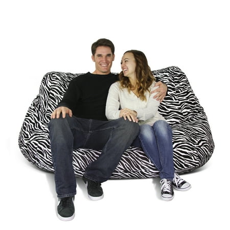 2 Seater Zebra Bean Bag