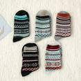 thumbnail image 2 of Zando Mens Athletic Socks Outdoor Sports Socks Warm Thick Socks Cozy Wool Socks Hiking Trekking Crew Socks, 2 of 6