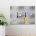 thumbnail image 1 of OULII 20Pcs Heavy Duty Metal Pegboard Hooks Plated Silver for Wall Storage Organizer, 1 of 6