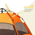thumbnail image 5 of Glarewheel  4-Person Pop Up Tent, Orange, 5 of 7