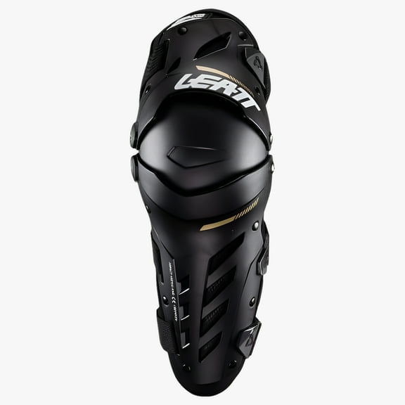Leatt Brace Unisex-Adult Motorcycle Pivoting Knee and Shin Hard Shell Impact Foam Guard (Black, Large)