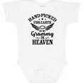 thumbnail image 3 of Inktastic Handpicked for Earth by My Grammy in Heaven with Angel Wings Boys or Girls Baby Bodysuit, 3 of 5