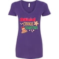 thumbnail image 3 of Inktastic Christmas Official Cookie Taster with Bell and Star Cookie Women's V-Neck T-Shirt, 3 of 5
