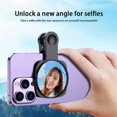 thumbnail image 3 of Universal Mobile Phone Camera Lens Mirror with Cleaning Cloth and Storage Pouch, 3 of 8