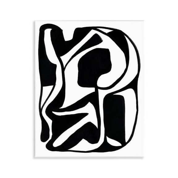 Stupell Industries Swirling Ink Pattern Abstract Painting Unframed Art Print Wall Art, 11 x 14