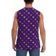 thumbnail image 4 of Balery Purple Mardi Gras Camisetas sin mangas para hombre, absorbe la humedad y protege contra el mal olor.-X-Large, 4 of 7