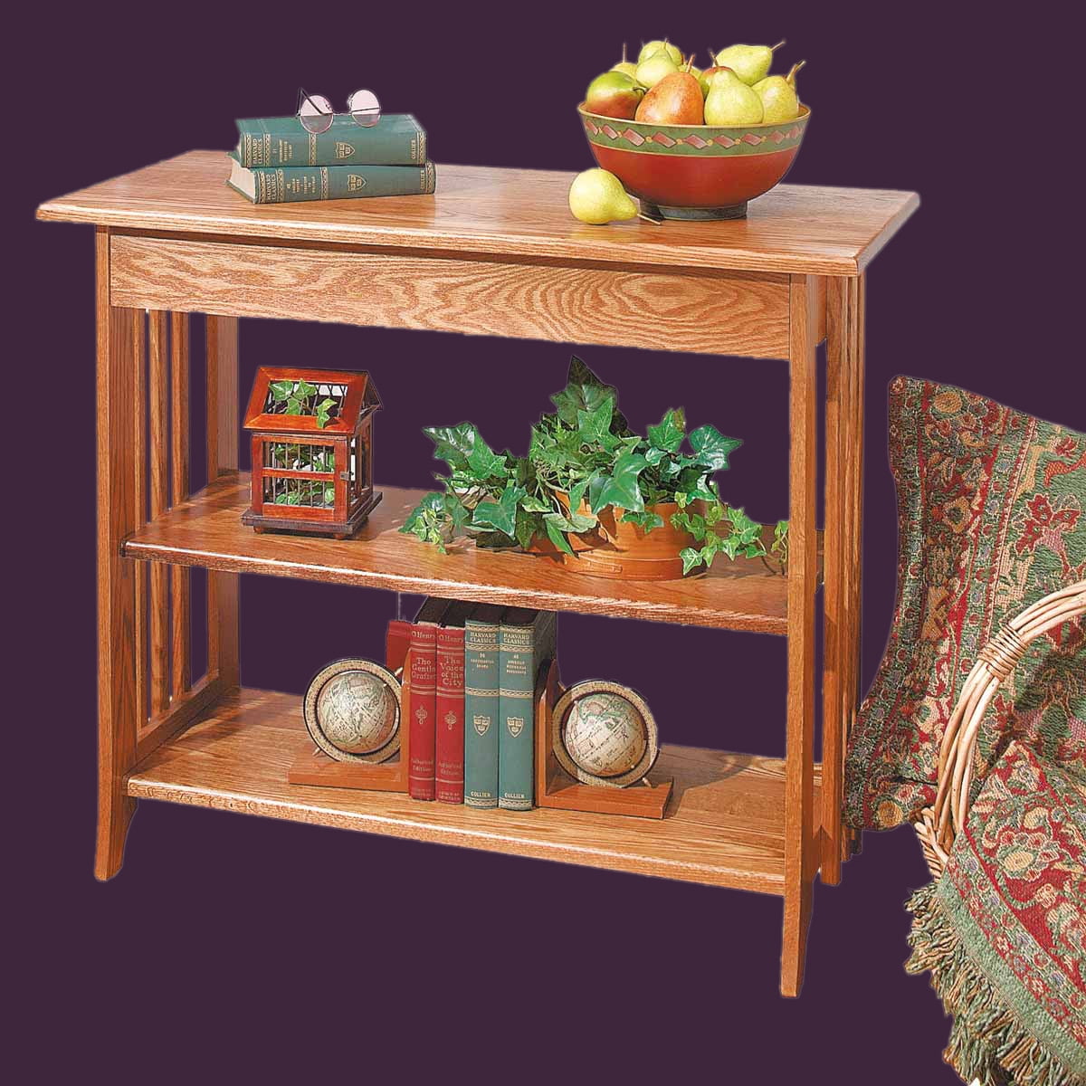 Sofa Table With Storage Unfinished Oak Bookshelf Kit