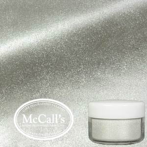 McCall's Paillettes comestibles argentées pour décoration de gâteaux Luster  Shimmer Dust - 3 g - Fabriqué au Canada 