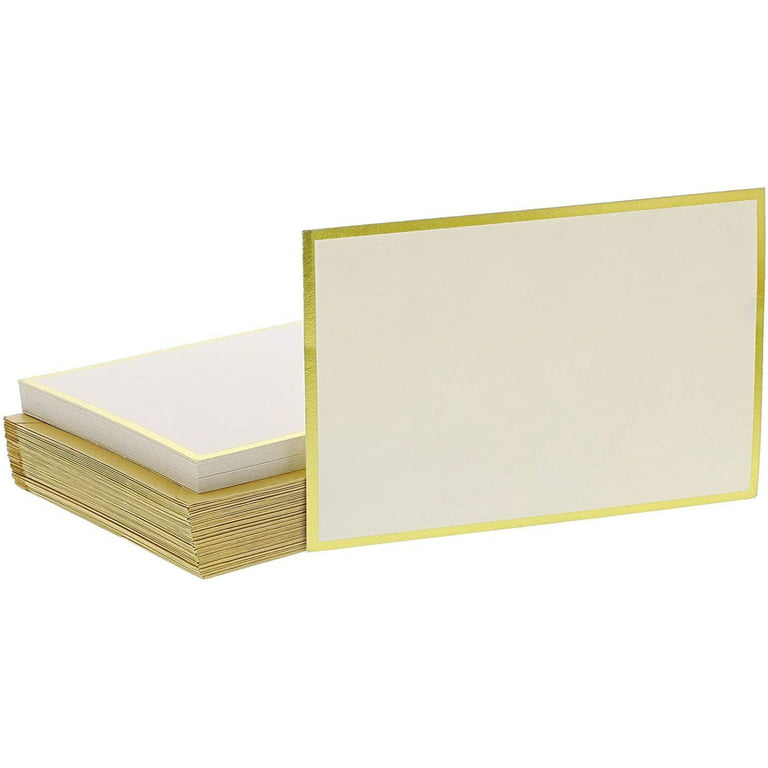  Racrico 50 Blank Note Cards and Envelopes,10 Gold Foil Designs  Floral Blank Cards With Color Envelopes And Stickers, 4x6 Blank Note  Greeting Cards Sets In Sturdy Bulk Box. : Office Products