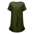 thumbnail image 6 of Tshirt Dress Women Summer Short Sleeve Crewneck Loose Fit Casual Knee Length Midi Dresses T Shirt Dresses for Women, 6 of 8