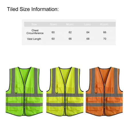 LA-2018 Reflective Safety Vest High Visibility Safety Vest Bright Neon ...