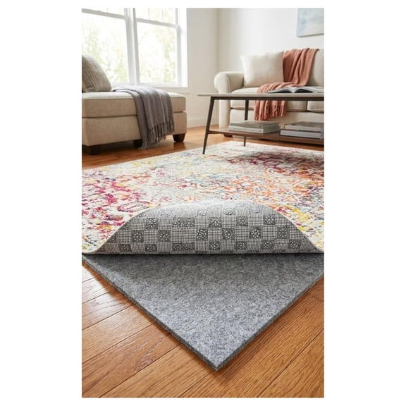Rugpads - 6' Square Everyday Performance Rug Pad 1/4" Thick Felt & Non-Slip Backing Perfect for Any Flooring Surface