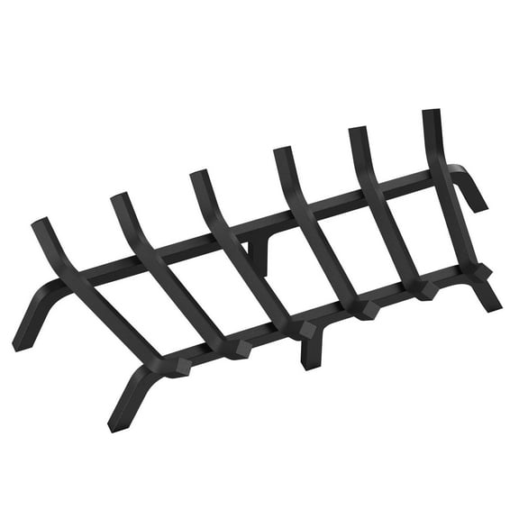 STAWAY 27 Inch Heavy Duty Fireplace Log Grate - Durable Firewood Rack with Improved Air Circulation & Longer Burn Times for Indoor & Outdoor Use