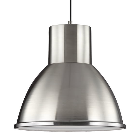 Sea Gull Lighting 6517401-962 Division Street One-Light Pendant Hanging Modern Fixture, Brushed Nickel Finish