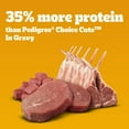 thumbnail image 3 of Pedigree High Protein Beef & Lamb flavor In Gravy Adult Soft Wet Dog Food, (12) 13.2 oz Cans, 3 of 11