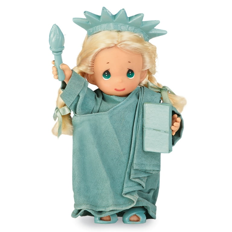 Collections Etc Precious Moments Collectible Vinyl Statue of Liberty Doll 7 Inch Vinyl Cotton Walmart