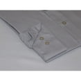 thumbnail image 4 of Mens Milani dress shirt soft cotton Blend easy wash business long sleeves Gray, 4 of 6