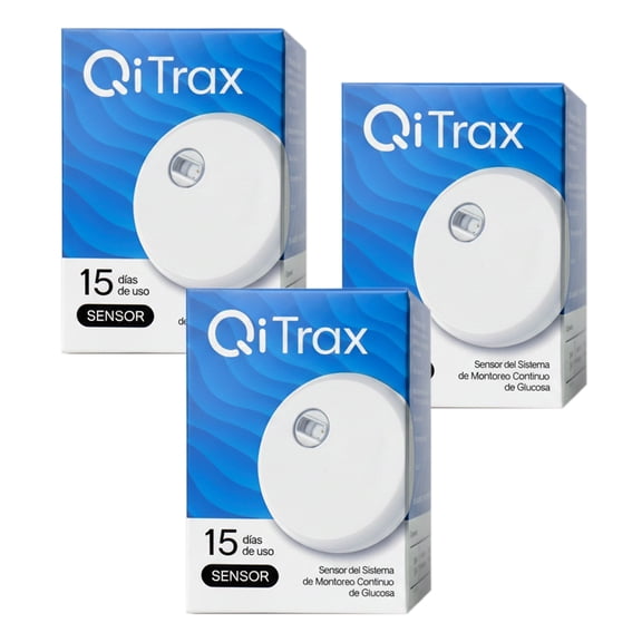 Sensor De Monitoreo Continuo De Glucosa QiTrax GX-01S (3 piezas)| Lectura En Tiempo Real