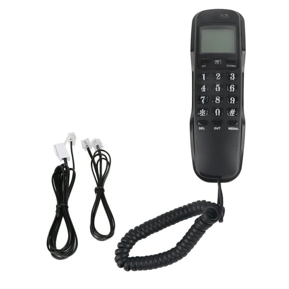 Home Telephone, Telephone, Call Number Display Reliable Dual System Telephone, Restaurant For Home Advisory Service Office Black